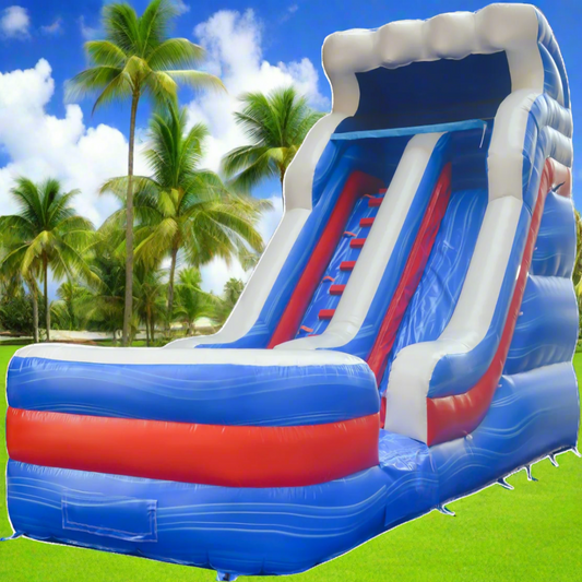 16FT Patriotic Splash Wet/Dry Water Slide - 11167