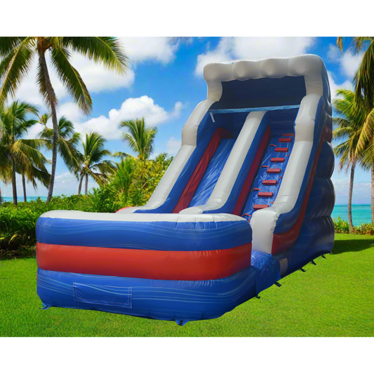 16FT Patriotic Splash Wet/Dry Water Slide - 11167